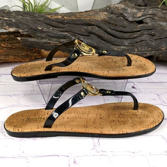 Michael Kors MK Charm Jelly Thong Sandals - Picture 3 of 9